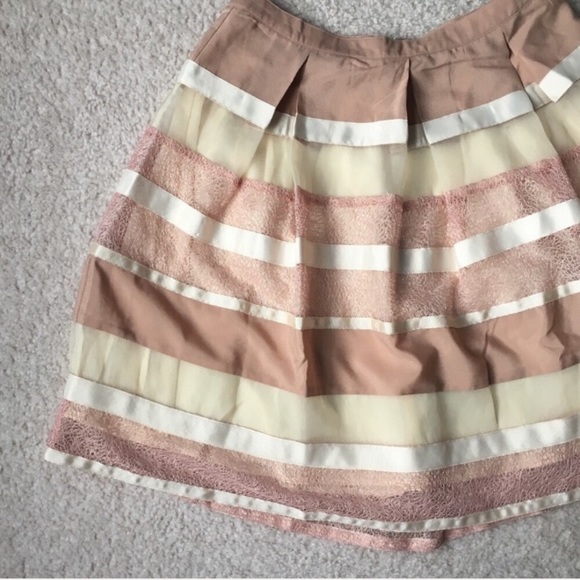 RYU Grosgrain Ribbon Cream Skirt size Med - Picture 7 of 12
